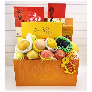 M30 中秋月餅果籃 Godiva朱古力水果禮盒 M30 中秋月餅果籃 Godiva朱古力水果禮盒